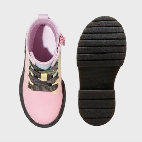 Cat & Jack Toddler Girls’ Rainbow Pink Boots Size 5 NWT - Picture 4 of 7